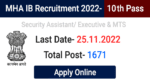 mha ib recruitment
